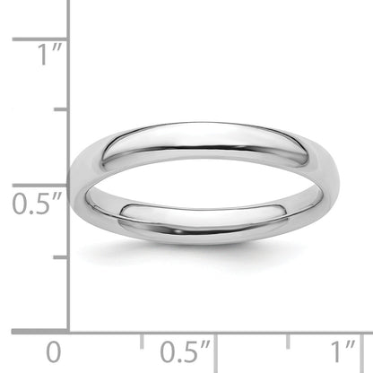 Sterlingsilber Stapelbar Expressions Rhodium Poliert Ring