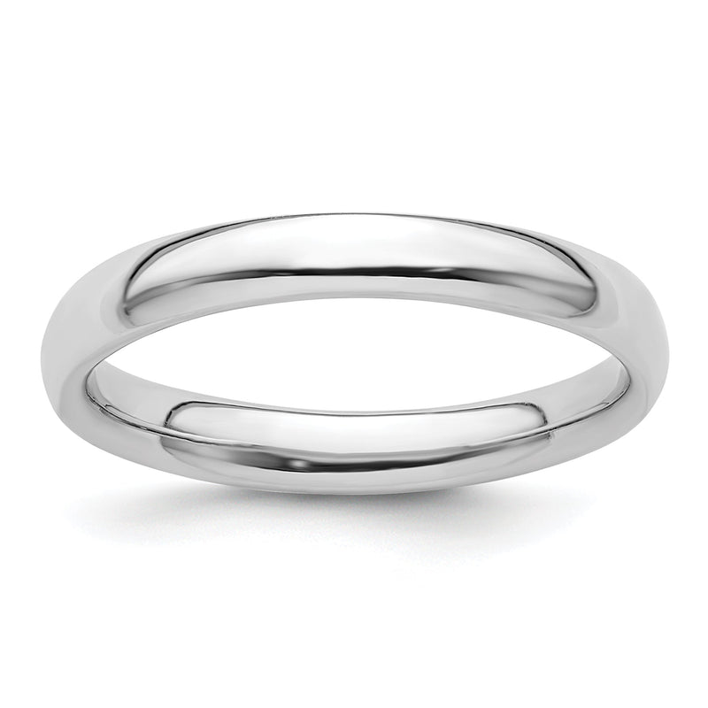 Sterlingsilber Stapelbar Expressions Rhodium Poliert Ring