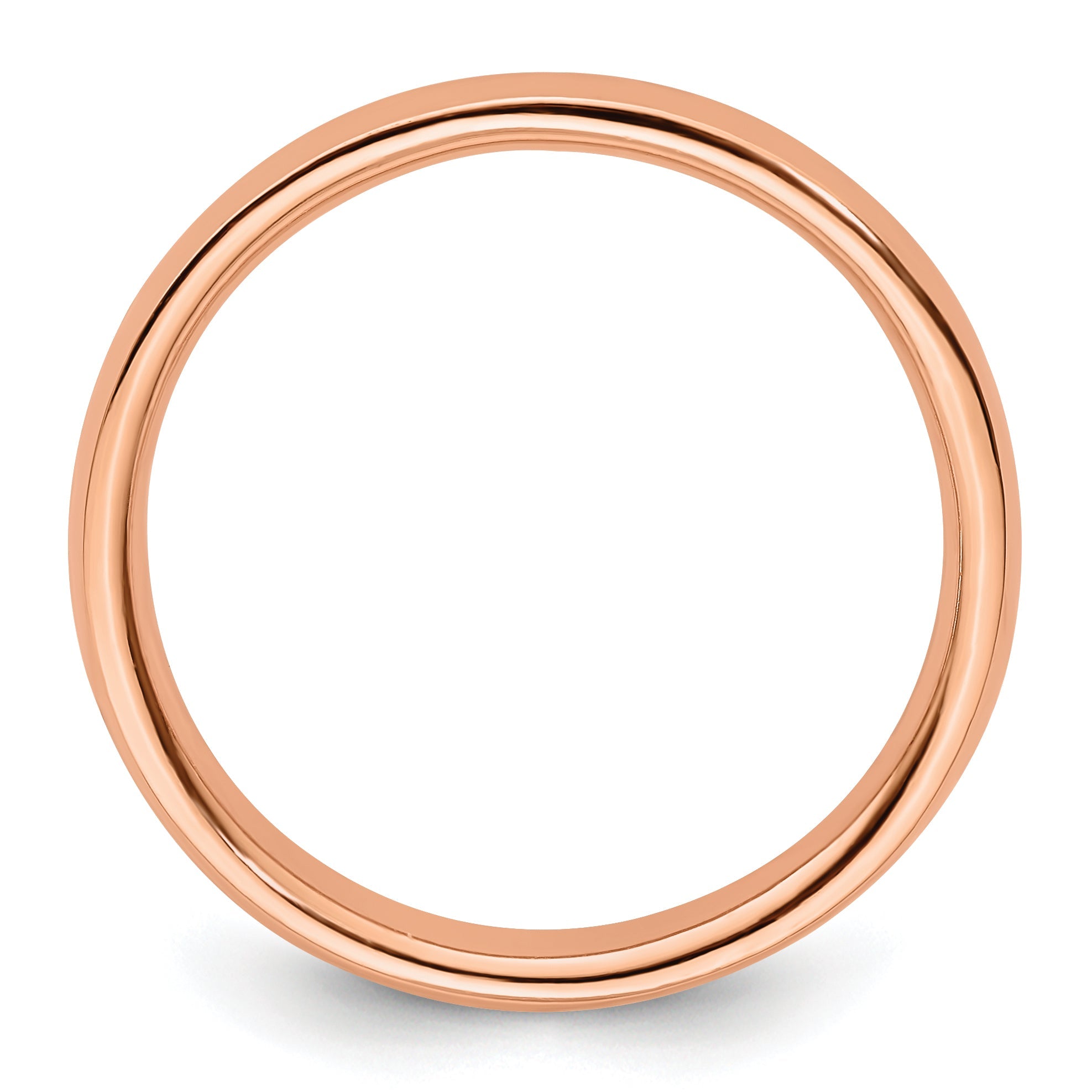 Sterlingsilber Stapelbar Expressions Rosa Beschichtet Poliert Ring