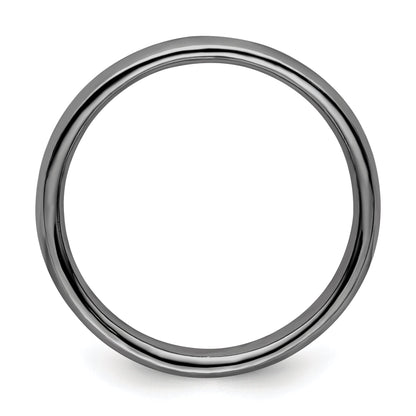 Sterlingsilber Stapelbar Expressions Schwarz Beschichtet Poliert Ring