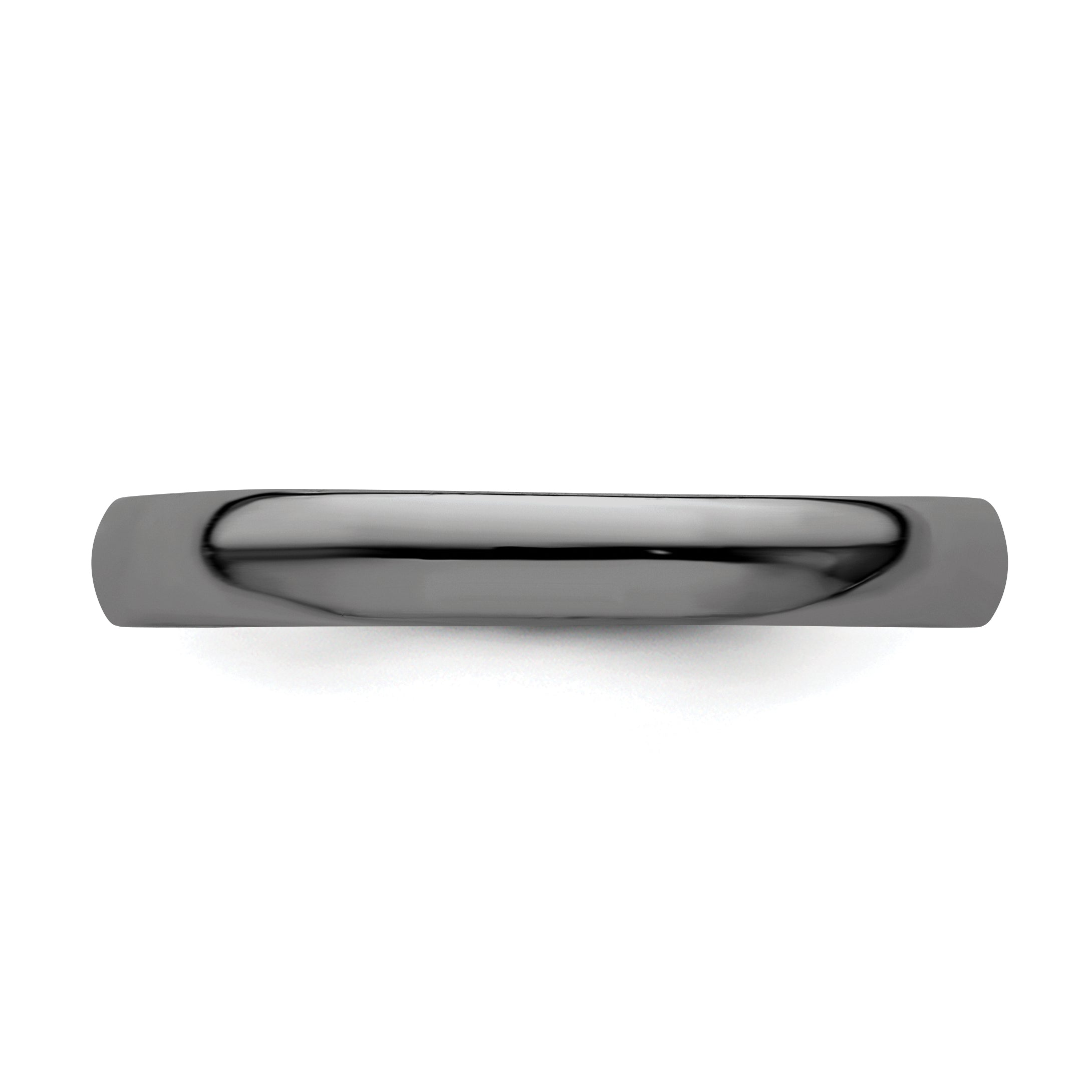 Sterlingsilber Stapelbar Expressions Schwarz Beschichtet Poliert Ring