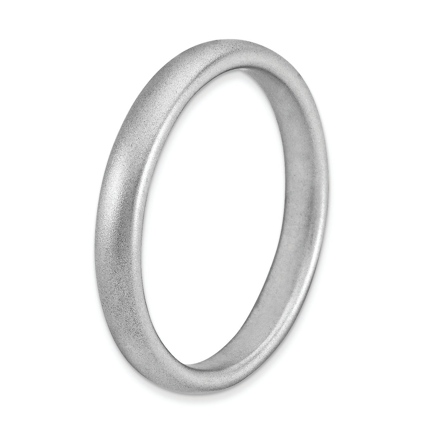 Sterlingsilber Stapelbar Expressions Rhodium Satiniert Ring