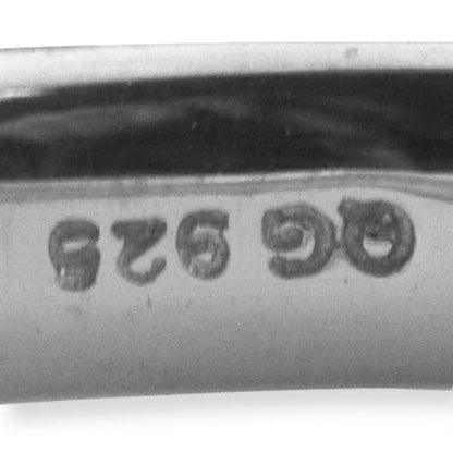 Sterlingsilber Stapelbar Expressions Rhodium Satiniert Ring