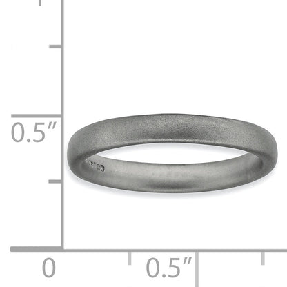 Sterlingsilber Stapelbar Expressions Rhodium Satiniert Ring