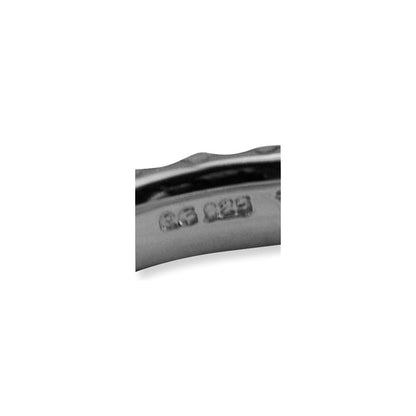 Sterlingsilber Stapelbar Expressions Schwarz Beschichtet Ring