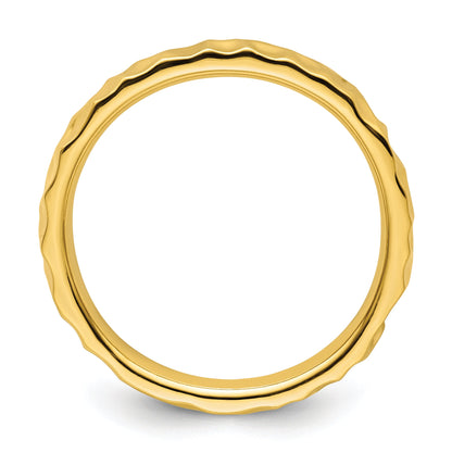 Sterlingsilber Stapelbar Expressions Vergoldet Ring