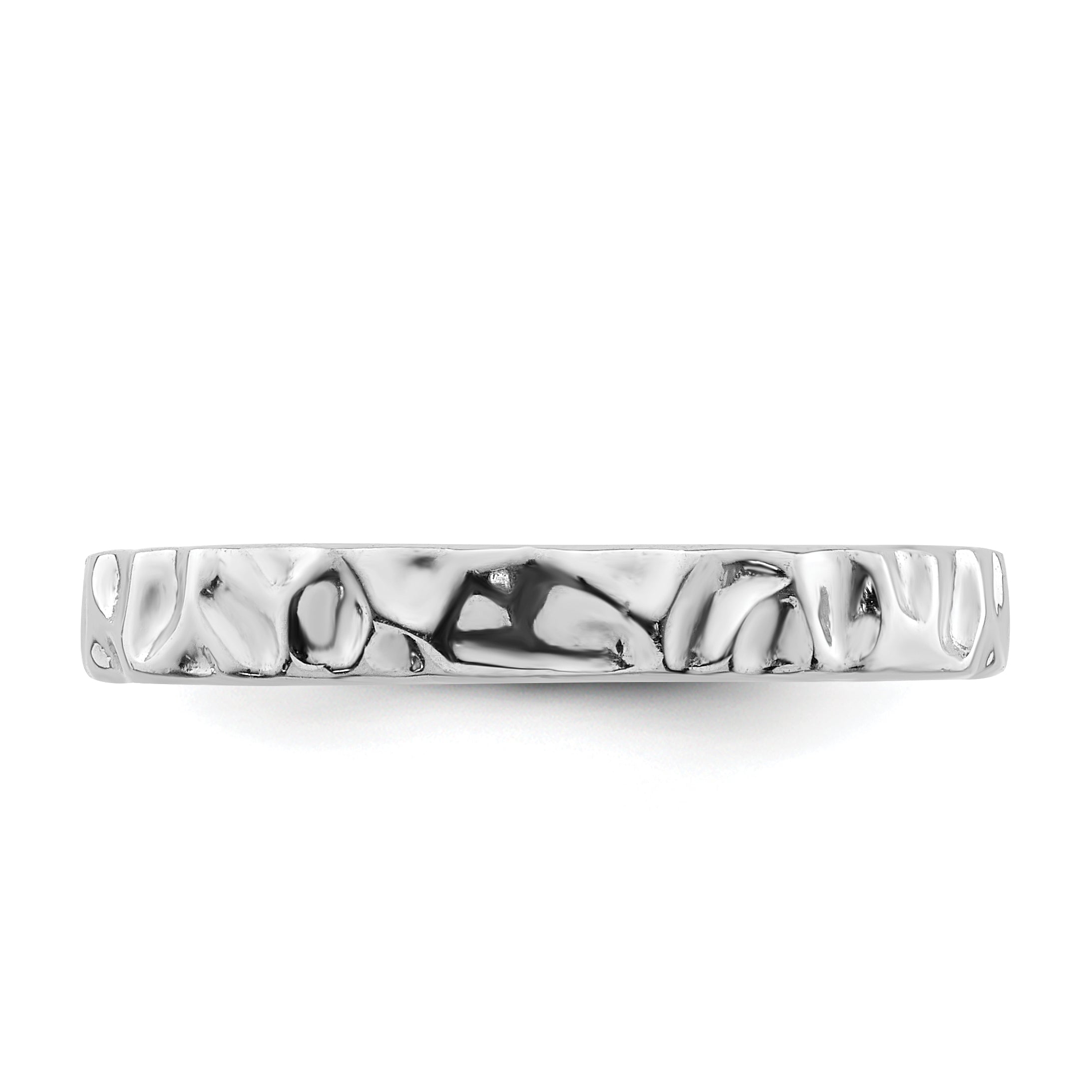Sterlingsilber Stapelbar Expressions Rhodium Ring