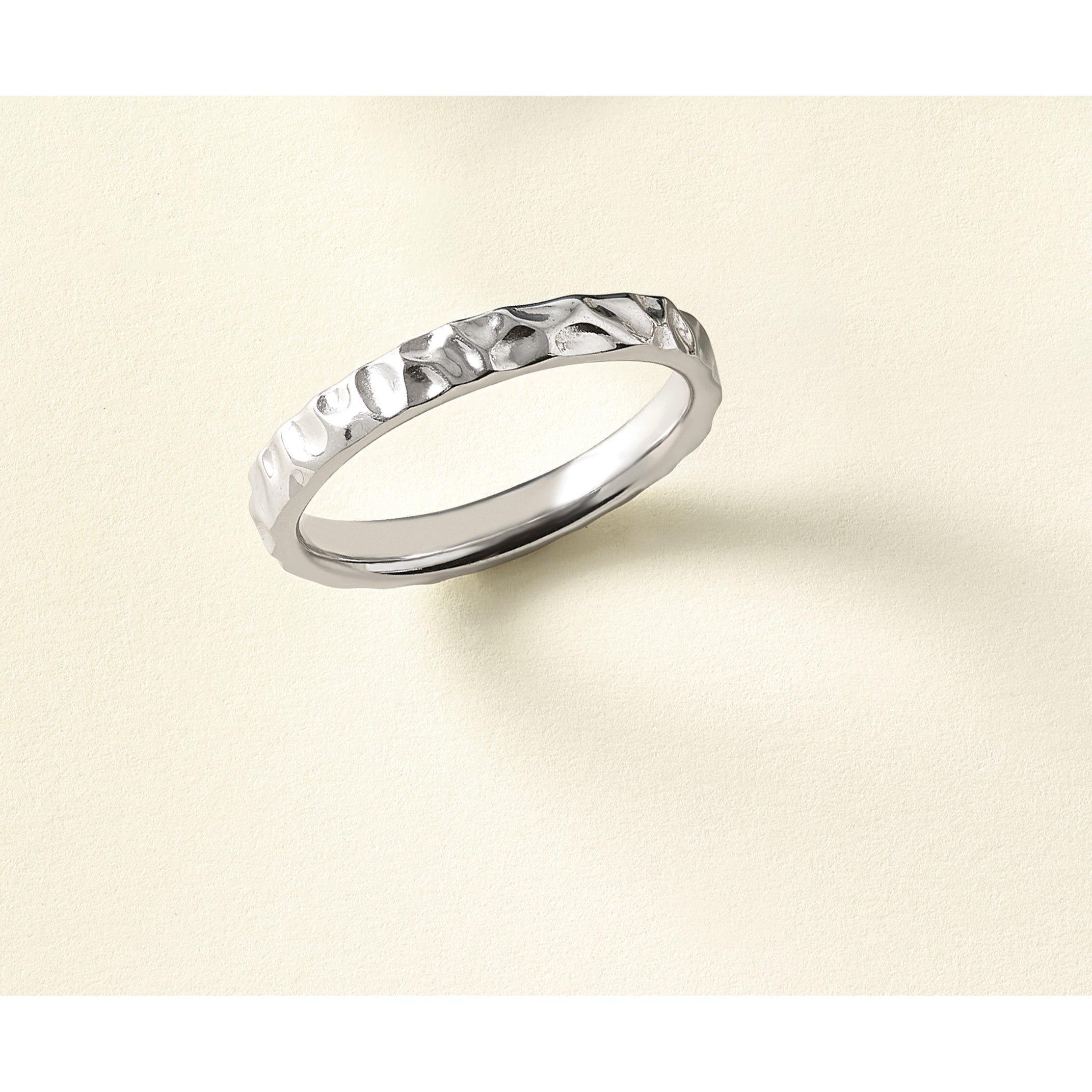 Sterlingsilber Stapelbar Expressions Rhodium Ring