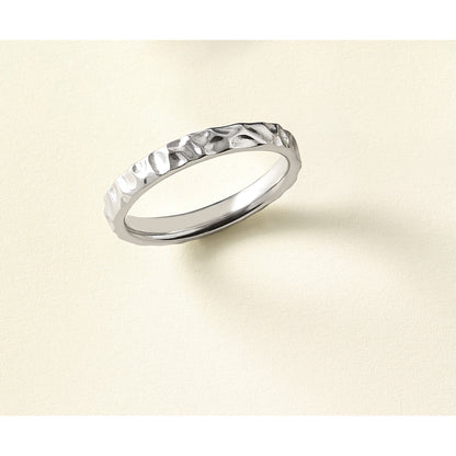 Sterlingsilber Stapelbar Expressions Rhodium Ring