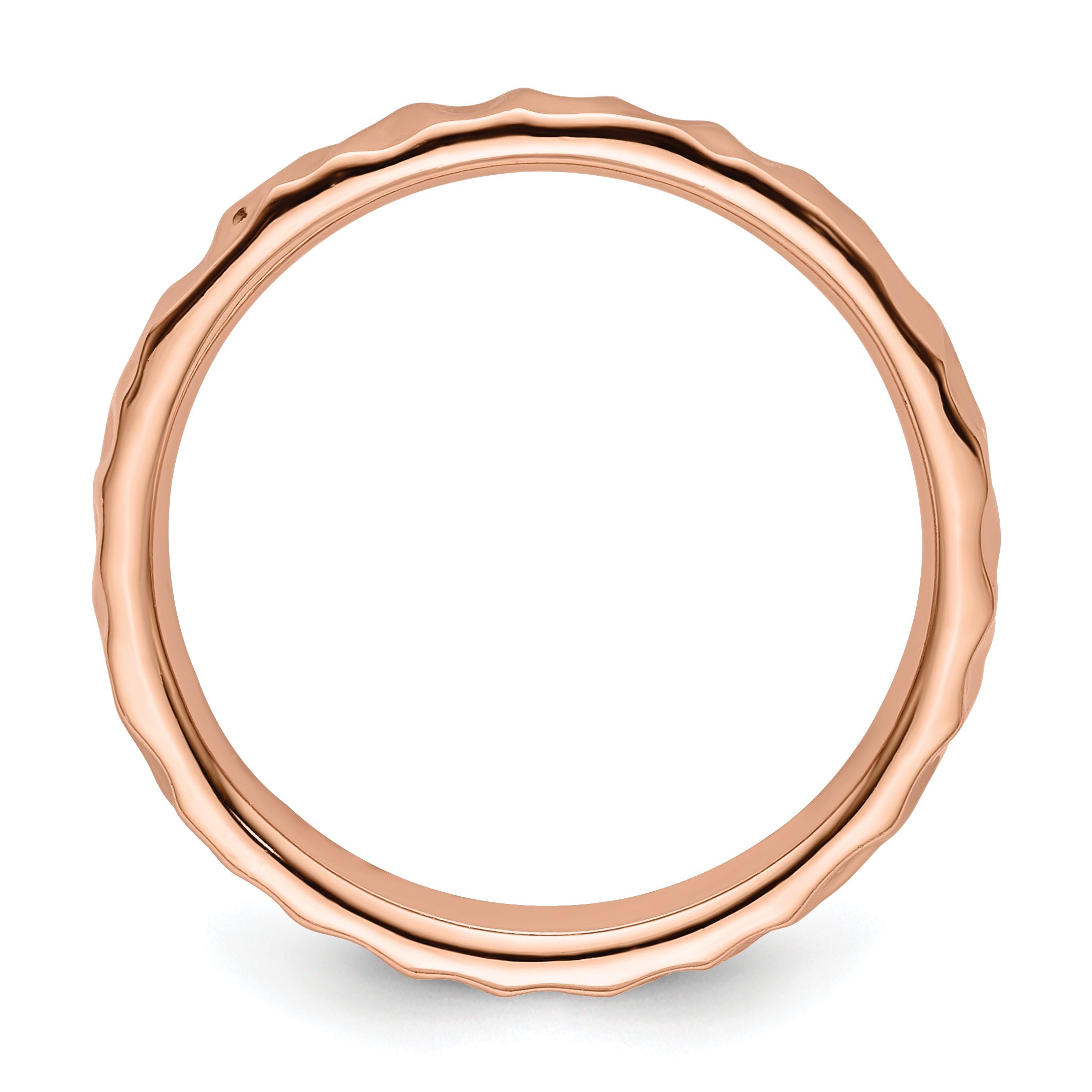 Sterlingsilber Stapelbar Expressions Rosa Beschichtet Ring