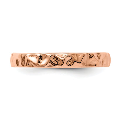 Sterlingsilber Stapelbar Expressions Rosa Beschichtet Ring