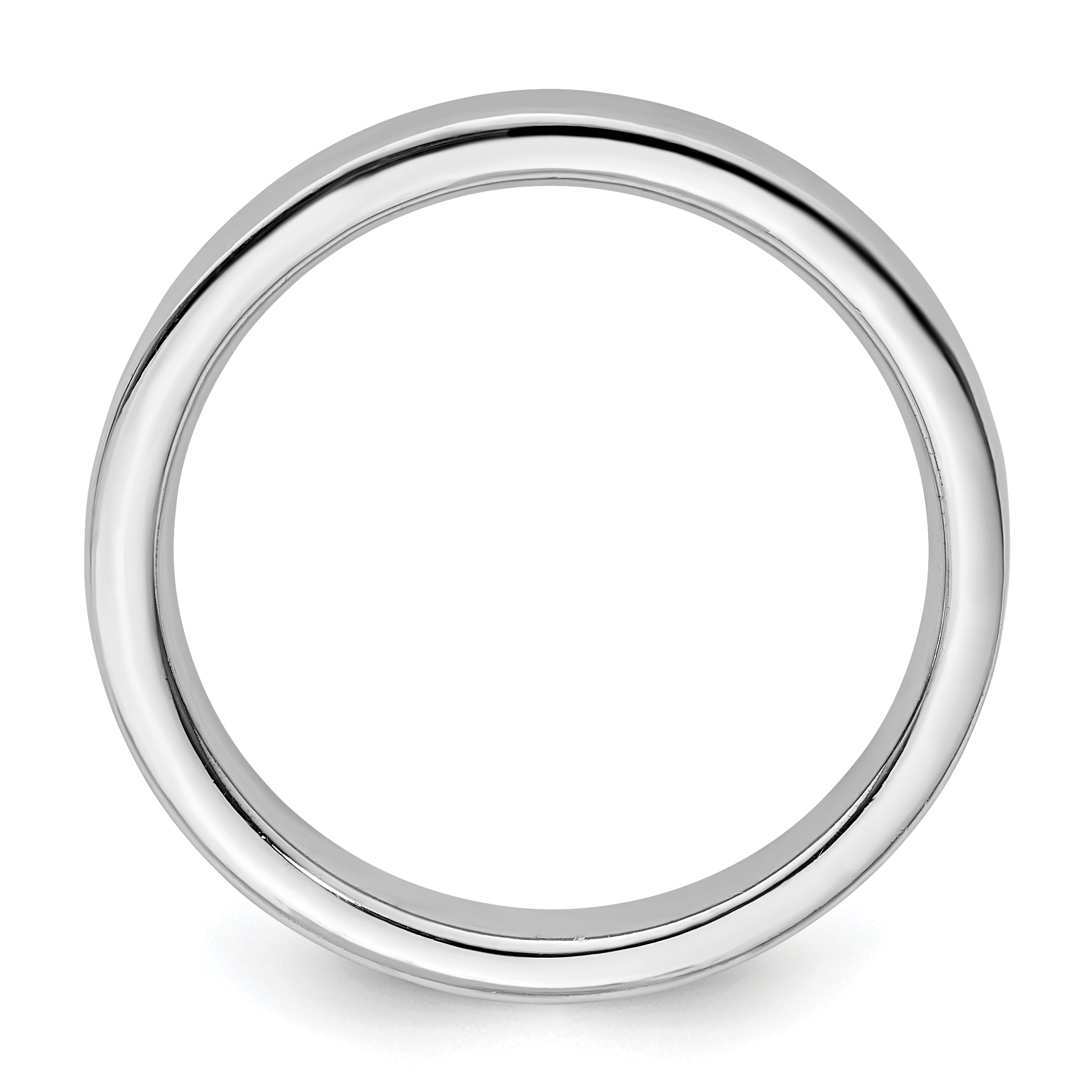 Sterlingsilber Stapelbar Expressions Rhodium Ring