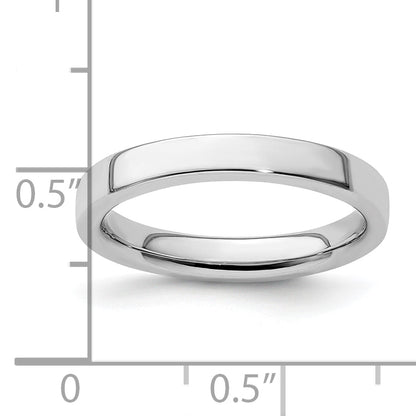Sterlingsilber Stapelbar Expressions Rhodium Ring