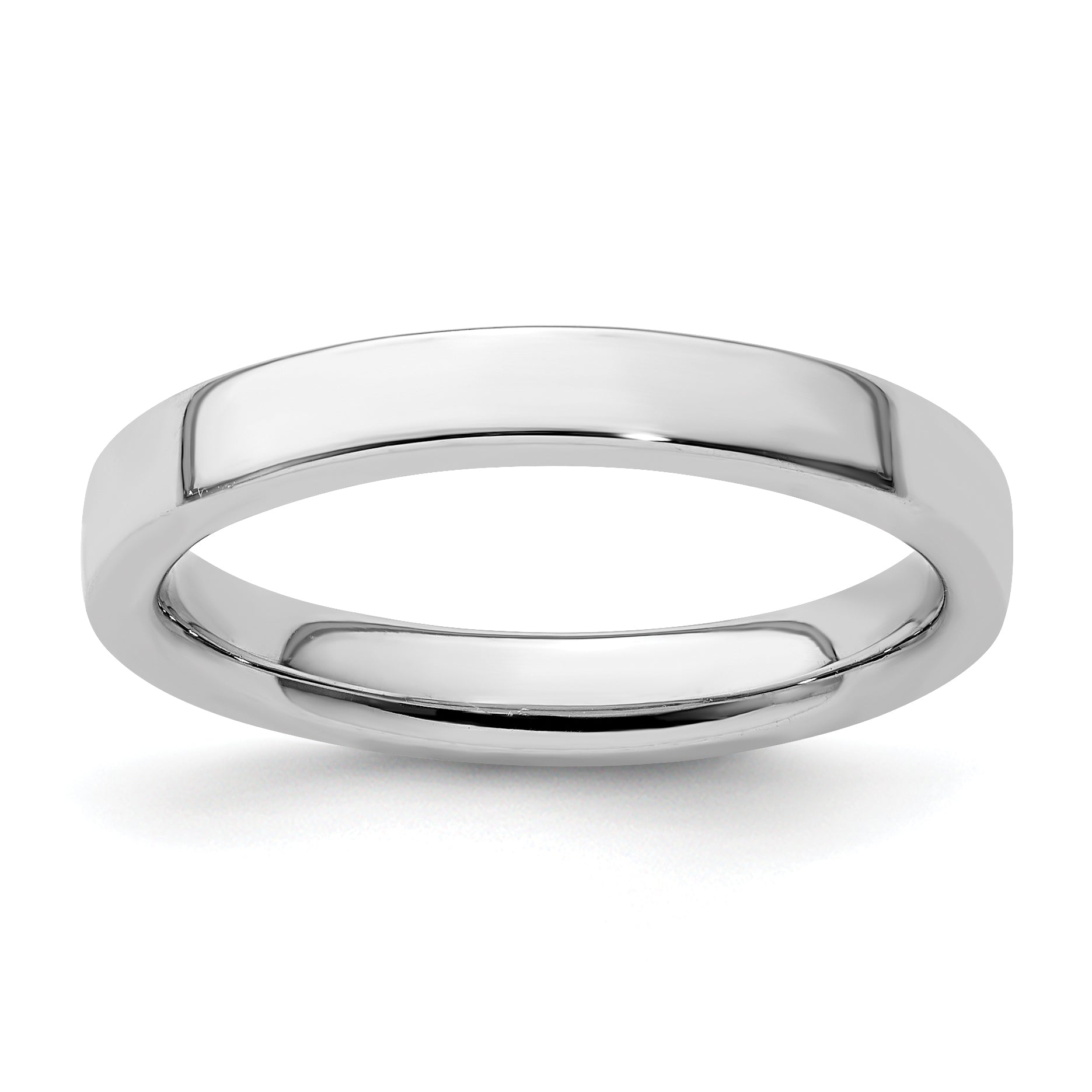 Sterlingsilber Stapelbar Expressions Rhodium Ring