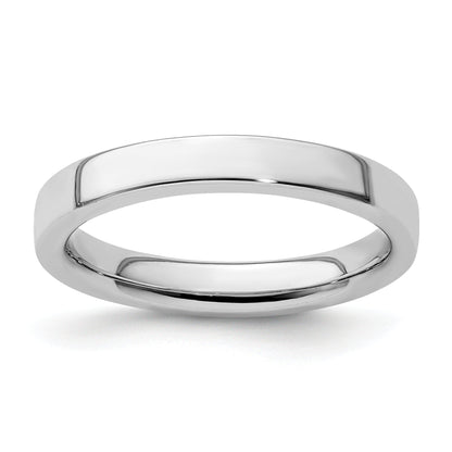 Sterlingsilber Stapelbar Expressions Rhodium Ring