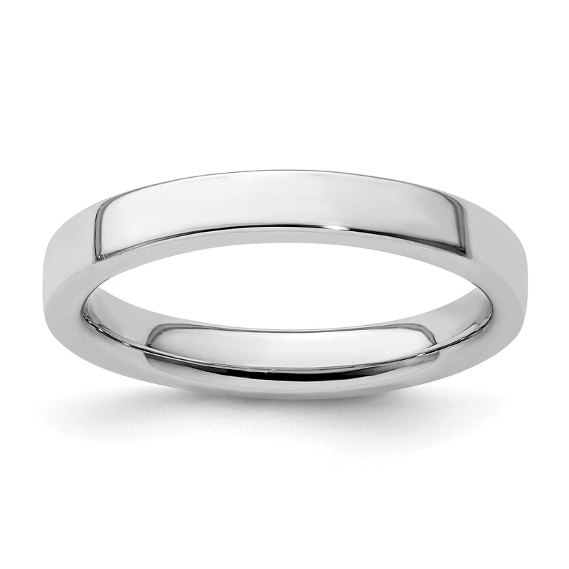 Sterlingsilber Stapelbar Expressions Rhodium Ring