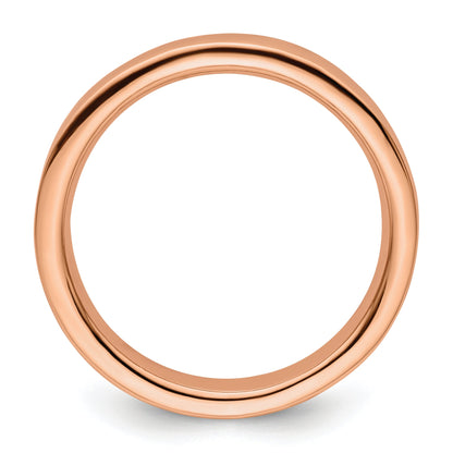 Sterlingsilber Stapelbar Expressions Rosa Beschichtet Ring