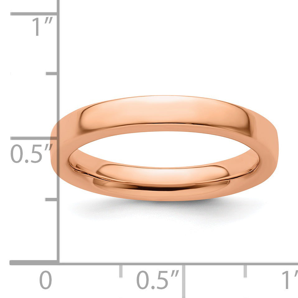 Sterlingsilber Stapelbar Expressions Rosa Beschichtet Ring
