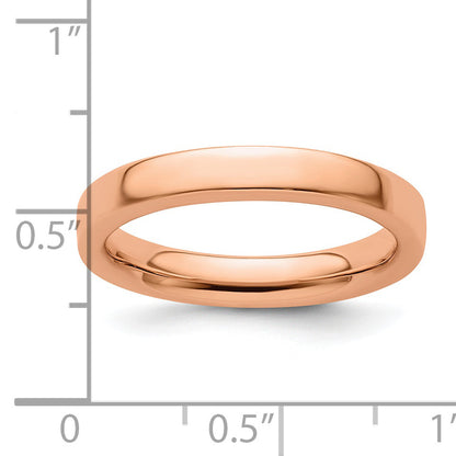 Sterlingsilber Stapelbar Expressions Rosa Beschichtet Ring