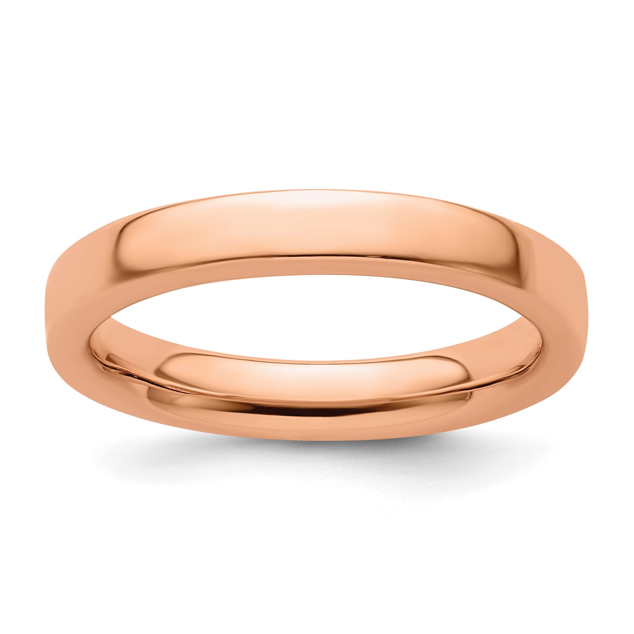 Sterlingsilber Stapelbar Expressions Rosa Beschichtet Ring