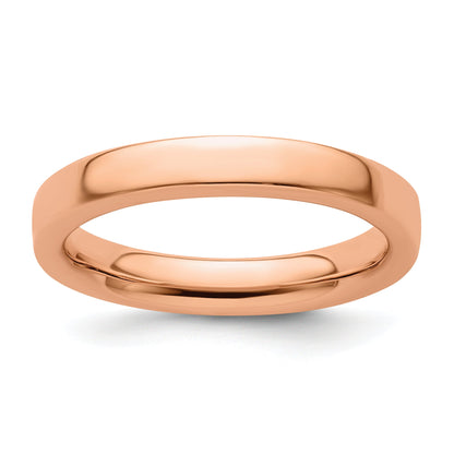Sterlingsilber Stapelbar Expressions Rosa Beschichtet Ring