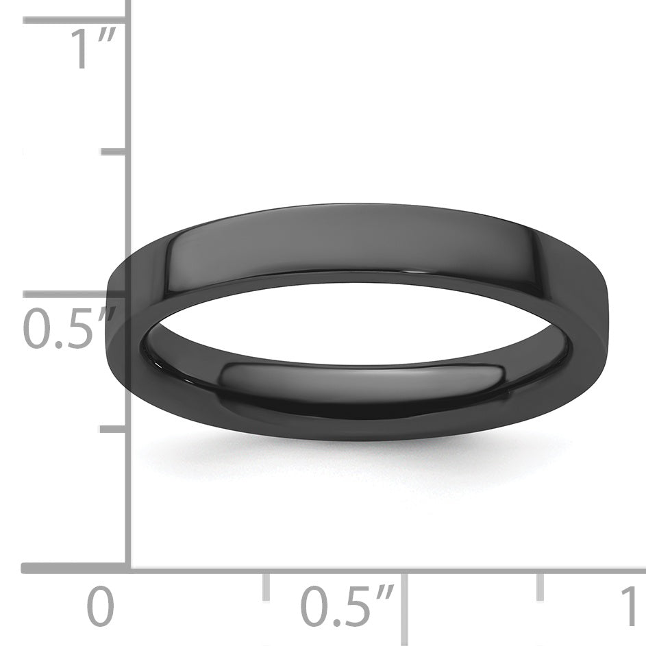 Sterlingsilber Stapelbar Expressions Schwarz Beschichtet Ring