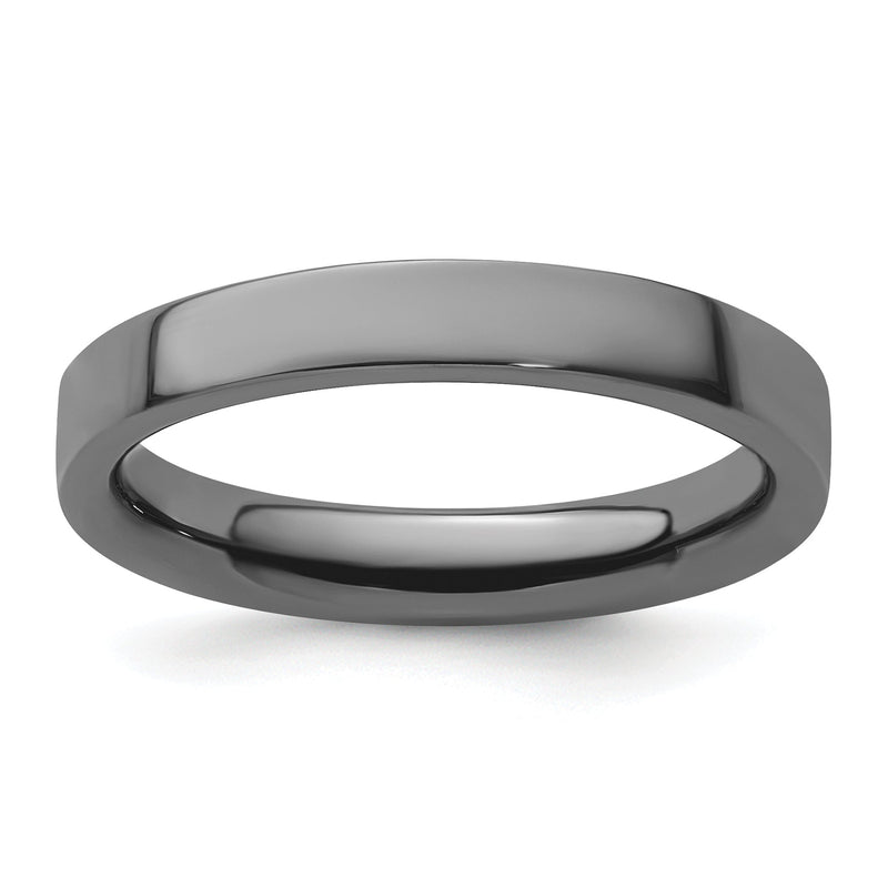 Sterlingsilber Stapelbar Expressions Schwarz Beschichtet Ring