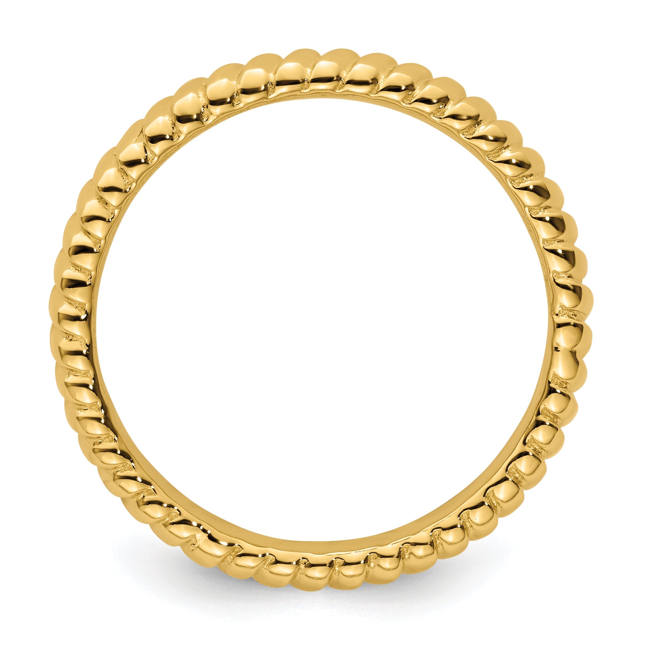 Sterlingsilber Stapelbar Expressions Vergoldet Ring