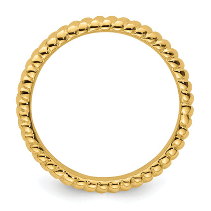 Sterlingsilber Stapelbar Expressions Vergoldet Ring