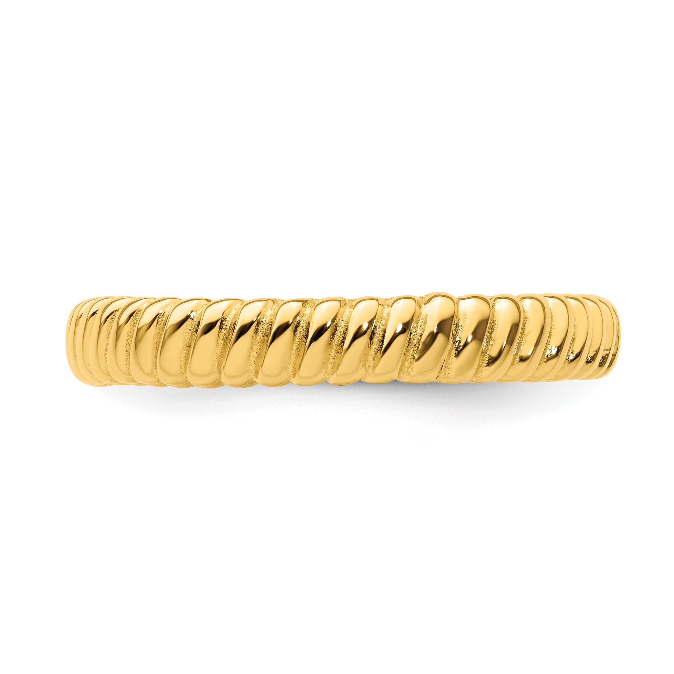 Sterlingsilber Stapelbar Expressions Vergoldet Ring