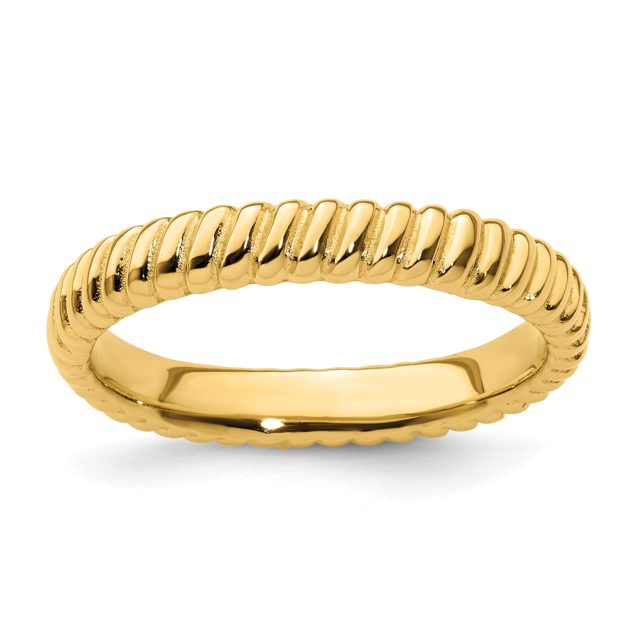 Sterlingsilber Stapelbar Expressions Vergoldet Ring