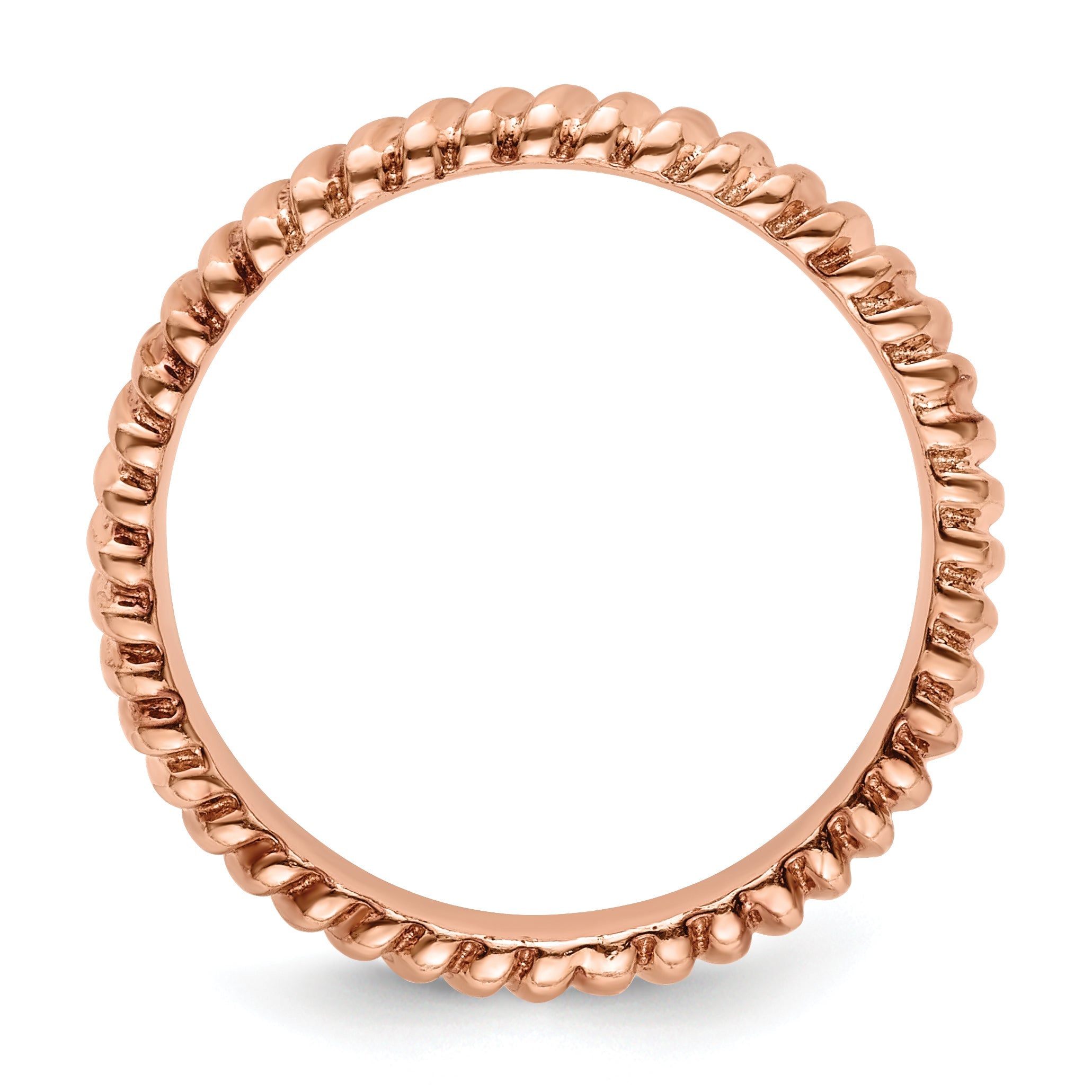 Sterlingsilber Stapelbar Expressions Rosa Beschichtet Ring