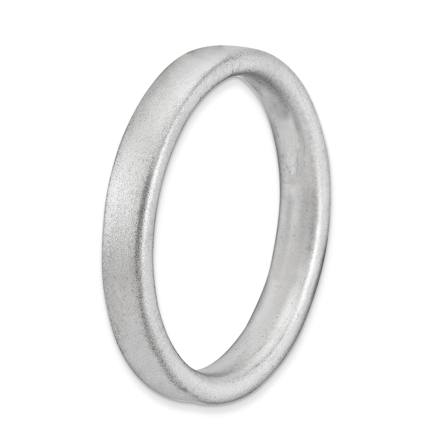 Sterlingsilber Stapelbar Expressions Rhodium Satiniert Ring