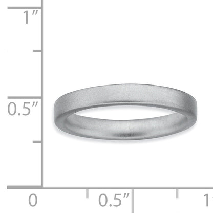Sterlingsilber Stapelbar Expressions Rhodium Satiniert Ring