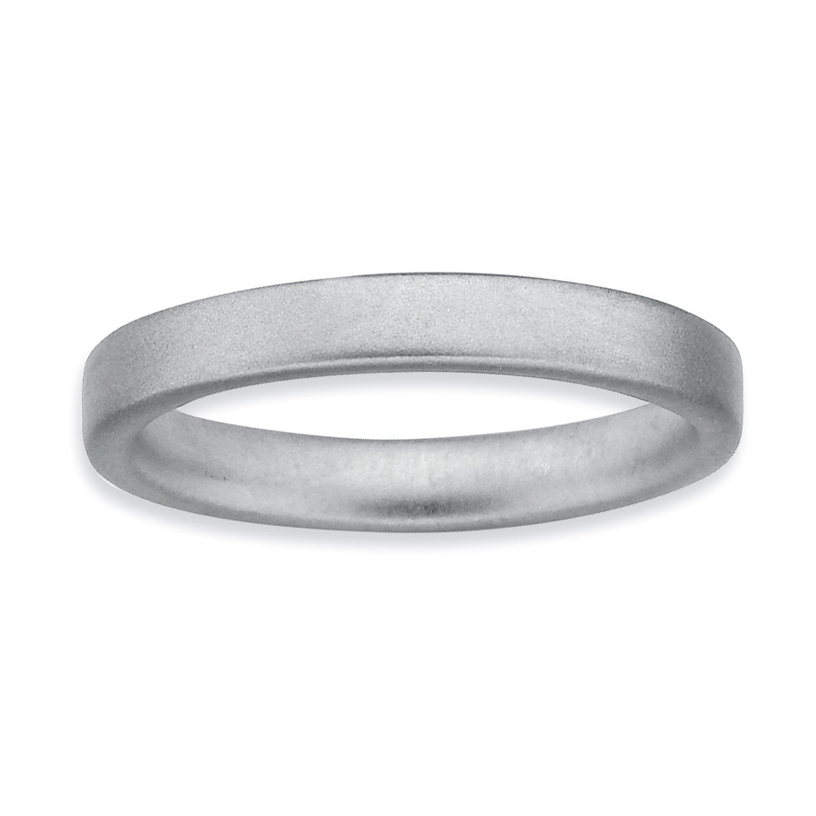 Sterlingsilber Stapelbar Expressions Rhodium Satiniert Ring