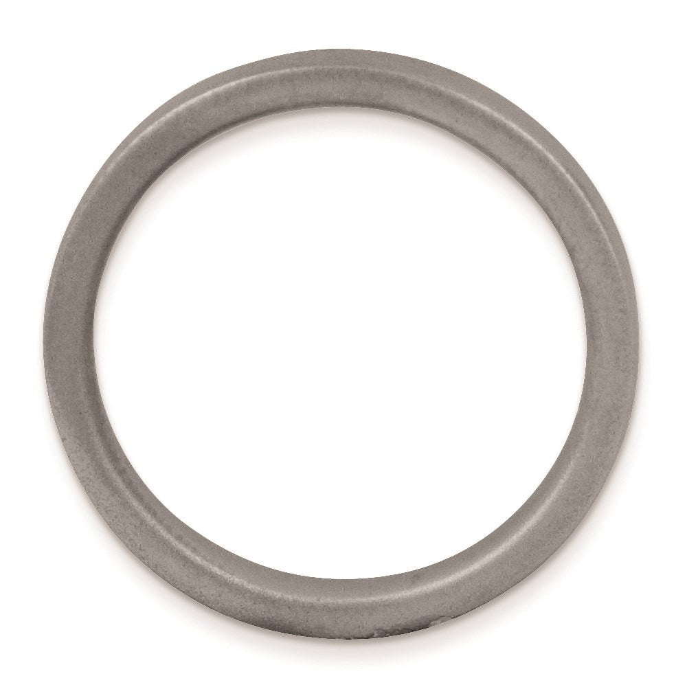 Sterlingsilber Stapelbar Expressions Schwarz Beschichtet Satiniert Ring (size 10 Nur)