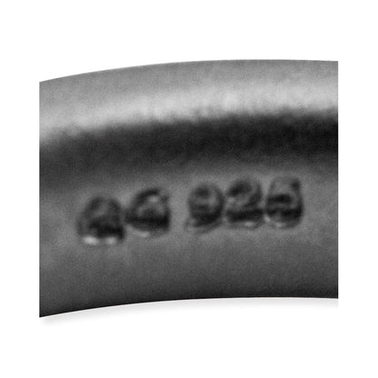 Sterlingsilber Stapelbar Expressions Schwarz Beschichtet Satiniert Ring (size 10 Nur)