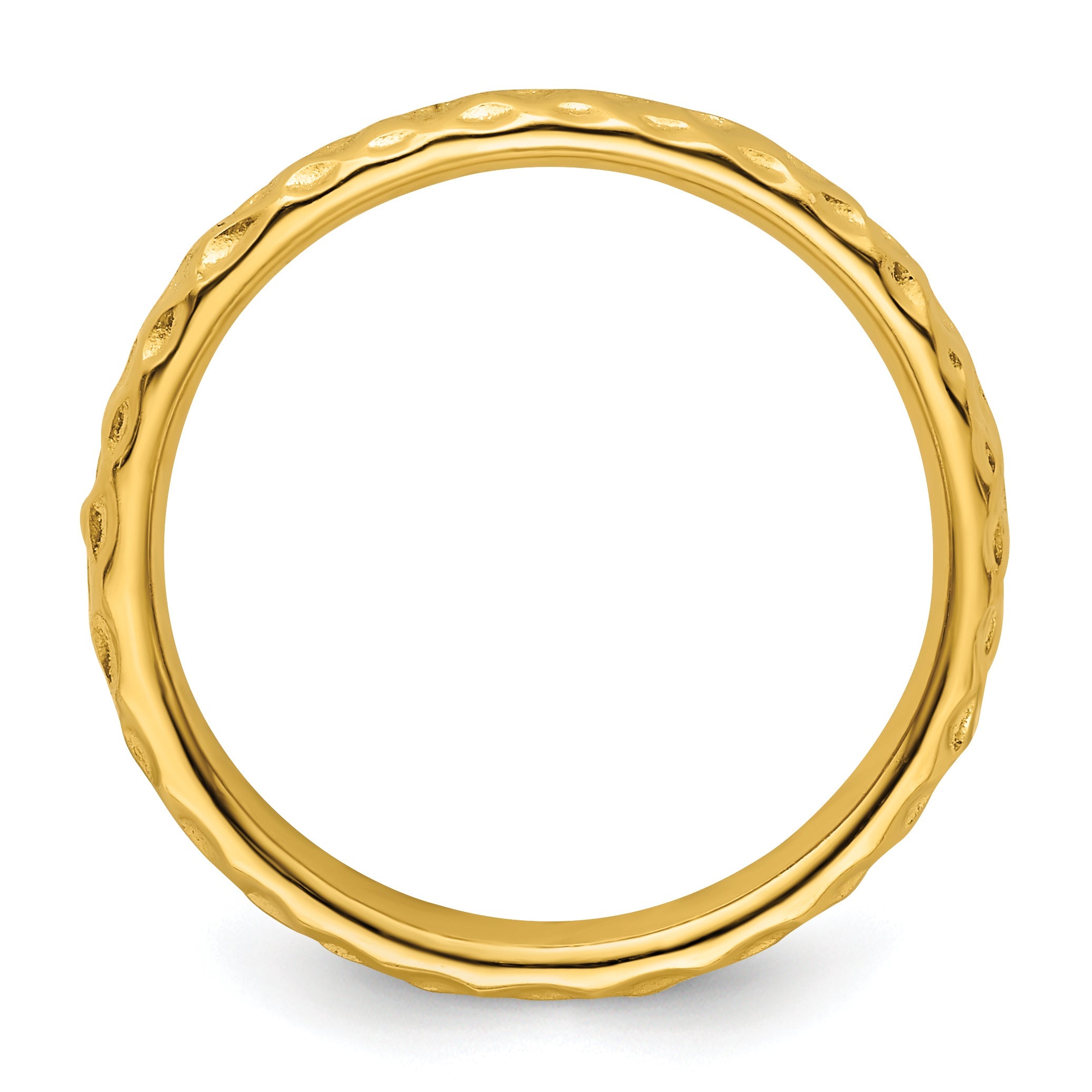 Sterlingsilber Stapelbar Expressions Vergoldet Ring