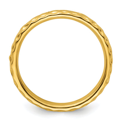 Sterlingsilber Stapelbar Expressions Vergoldet Ring