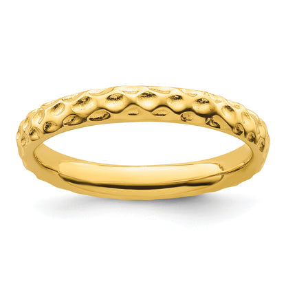Sterlingsilber Stapelbar Expressions Vergoldet Ring