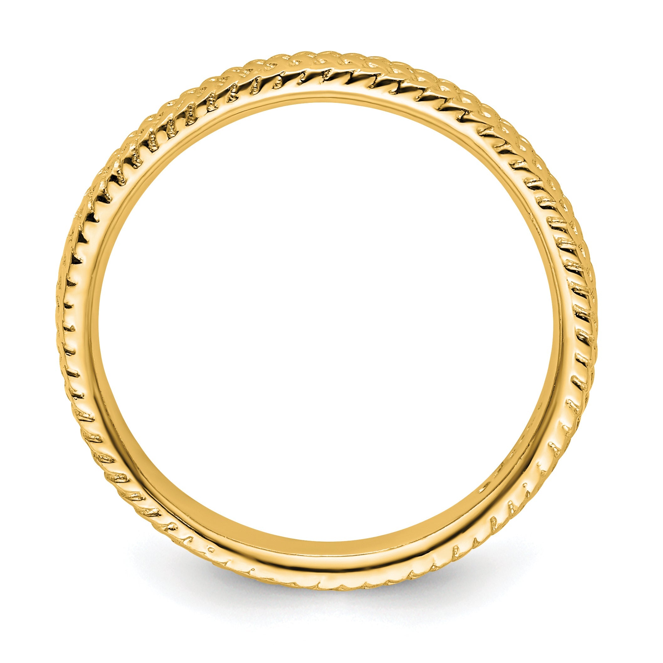 Sterlingsilber Stapelbar Expressions Vergoldet Ring