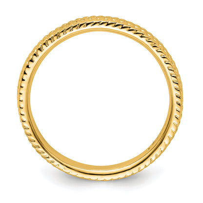 Sterlingsilber Stapelbar Expressions Vergoldet Ring