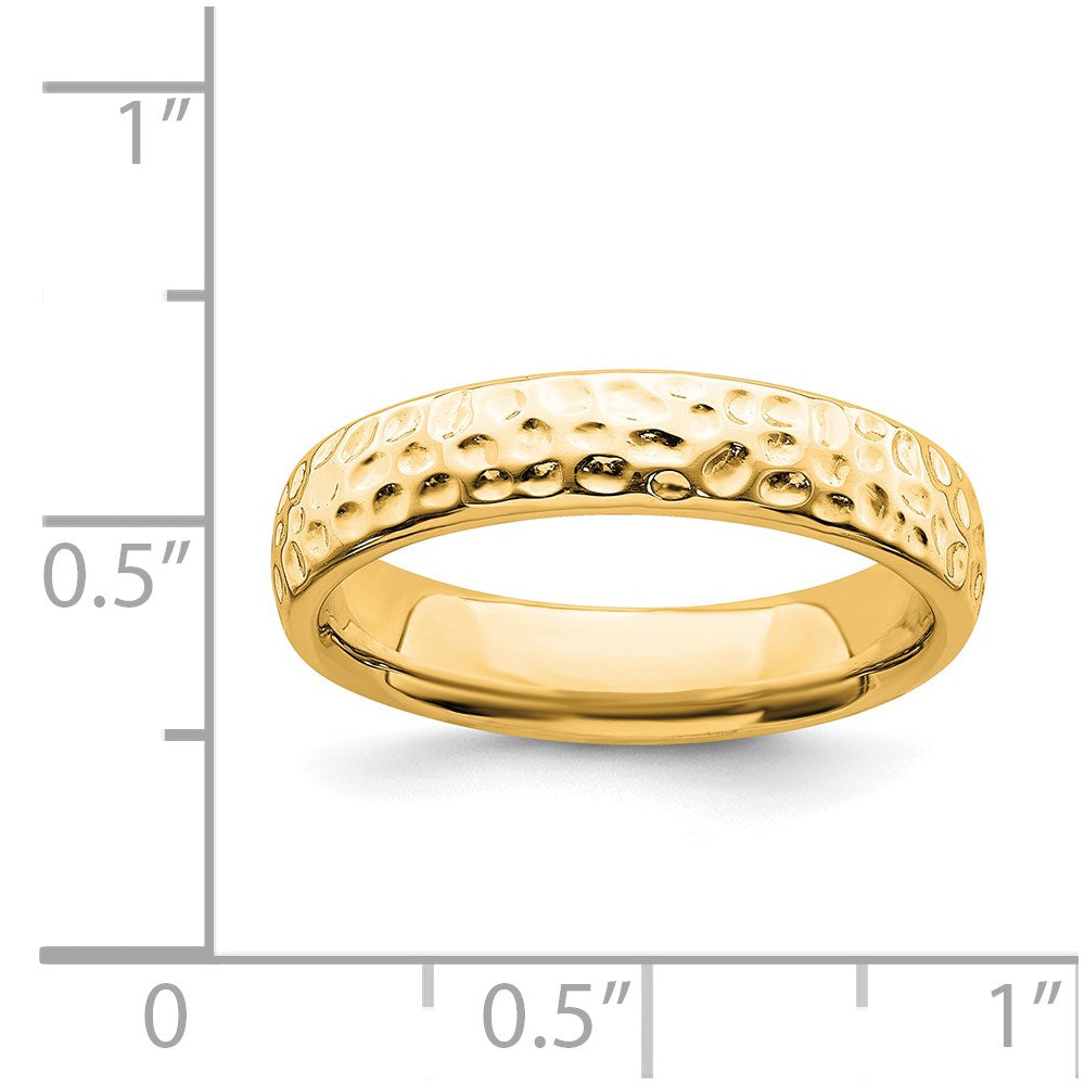 Sterlingsilber Stapelbar Expressions Vergoldet Ring