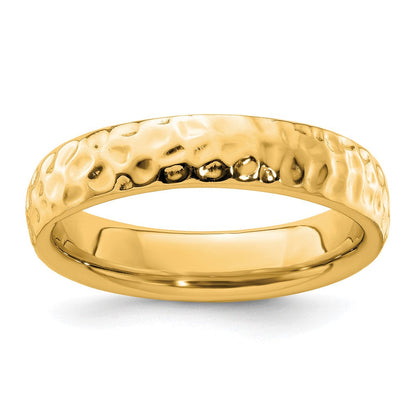 Sterlingsilber Stapelbar Expressions Vergoldet Ring