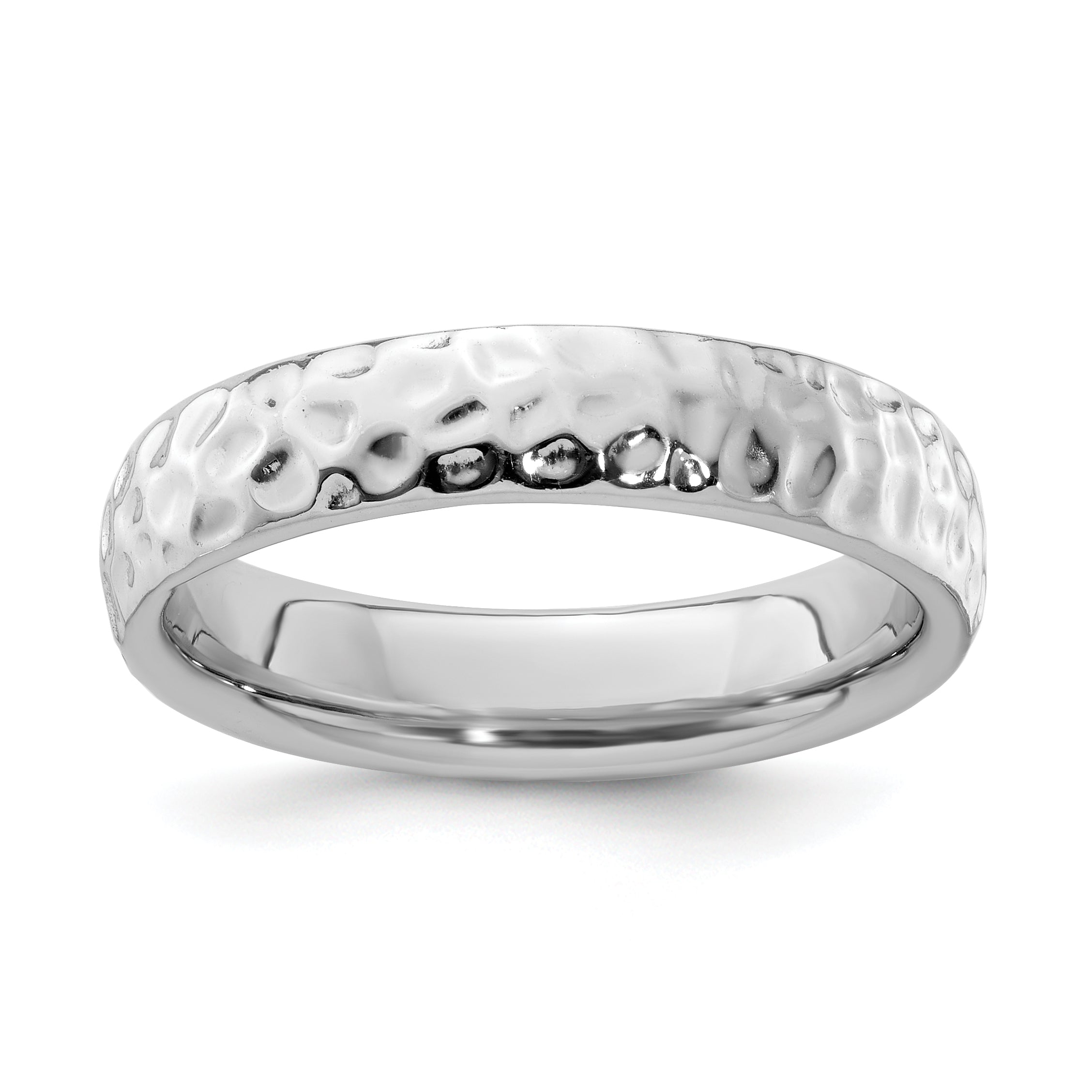 Sterlingsilber Stapelbar Expressions Rhodium Ring