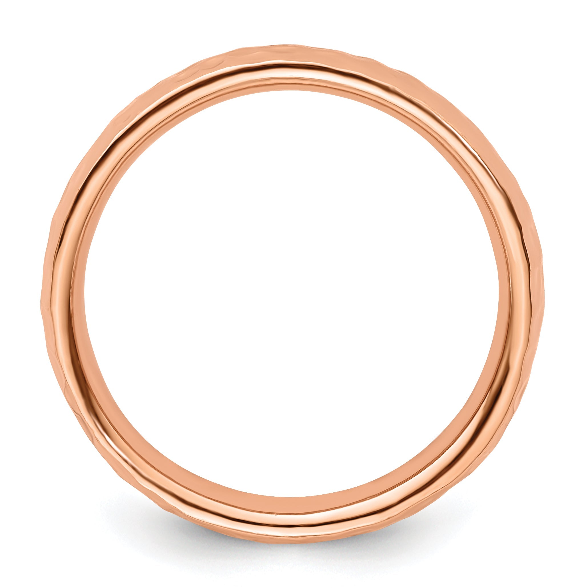 Sterlingsilber Stapelbar Expressions Rosa Beschichtet Ring