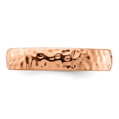 Sterlingsilber Stapelbar Expressions Rosa Beschichtet Ring