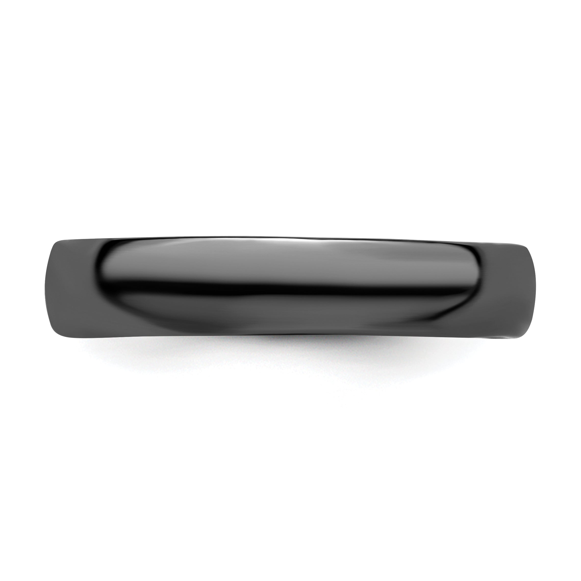Sterlingsilber Stapelbar Expressions Schwarz Beschichtet Poliert Ring