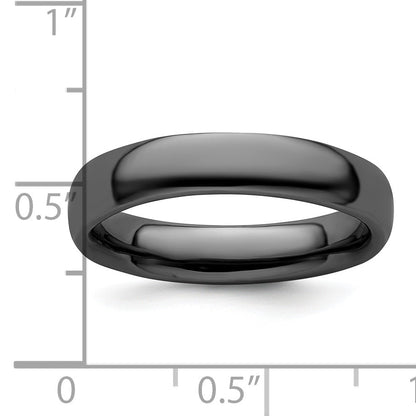 Sterlingsilber Stapelbar Expressions Schwarz Beschichtet Poliert Ring