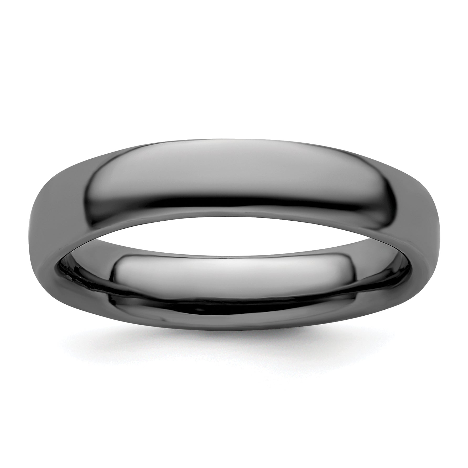 Sterlingsilber Stapelbar Expressions Schwarz Beschichtet Poliert Ring